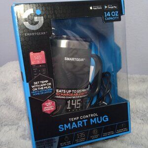 Smart Gear Heated Mug & Coaster 14 oz Temperature Control Digital Display NEW